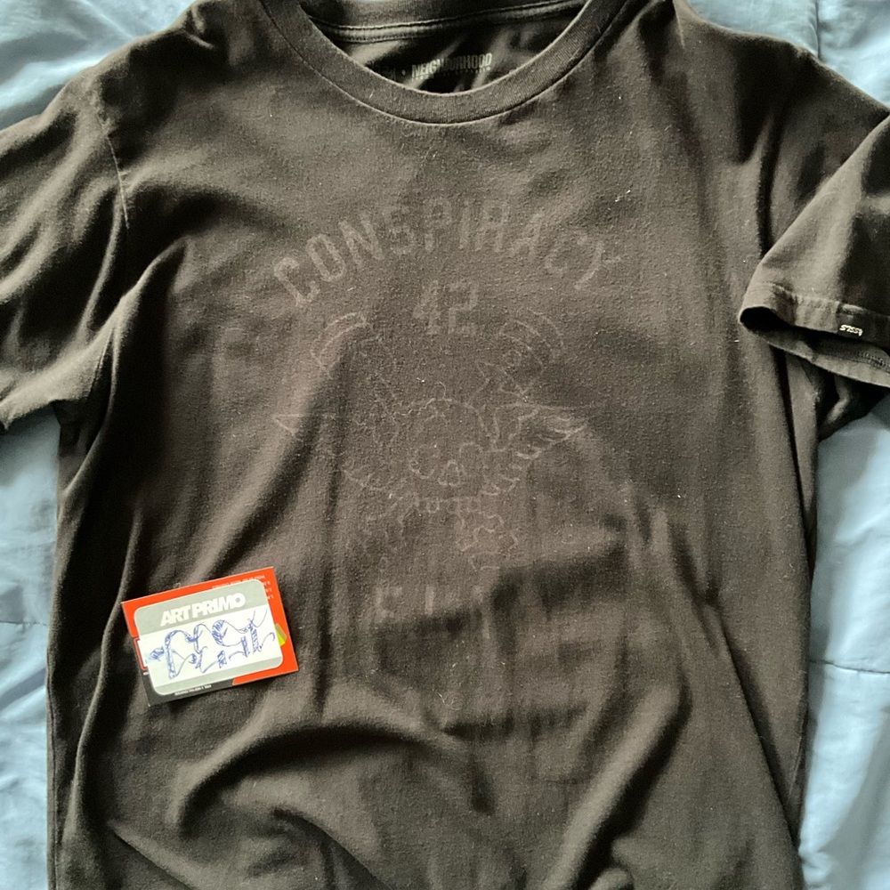 Neighborhood x Stussy Black Crewneck Tee